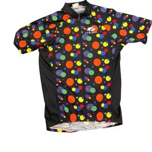 Voler Colorful Polka Dot Cycling Jersey Size Small